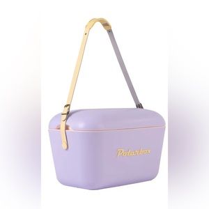 Lilac/yellow 21quart Polarbox cooler
